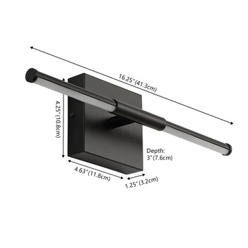 Makena Modern Minimalist Dimmable Integrated LED Metal Wall Sconce